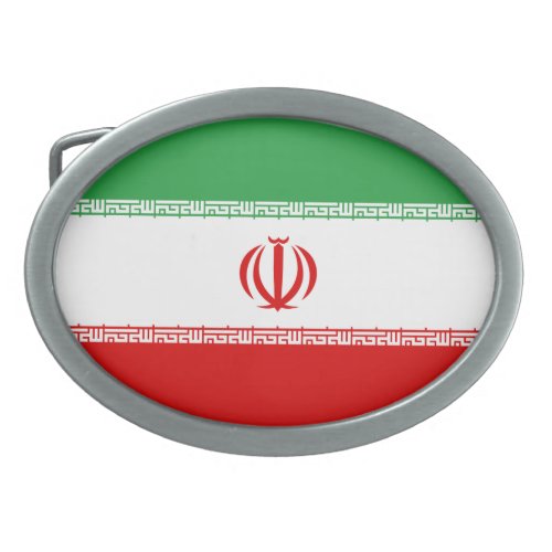 Iran Flag Belt Buckle