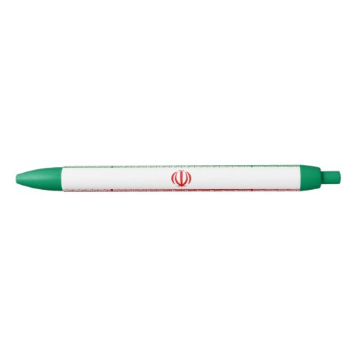 Iran Flag Black Ink Pen