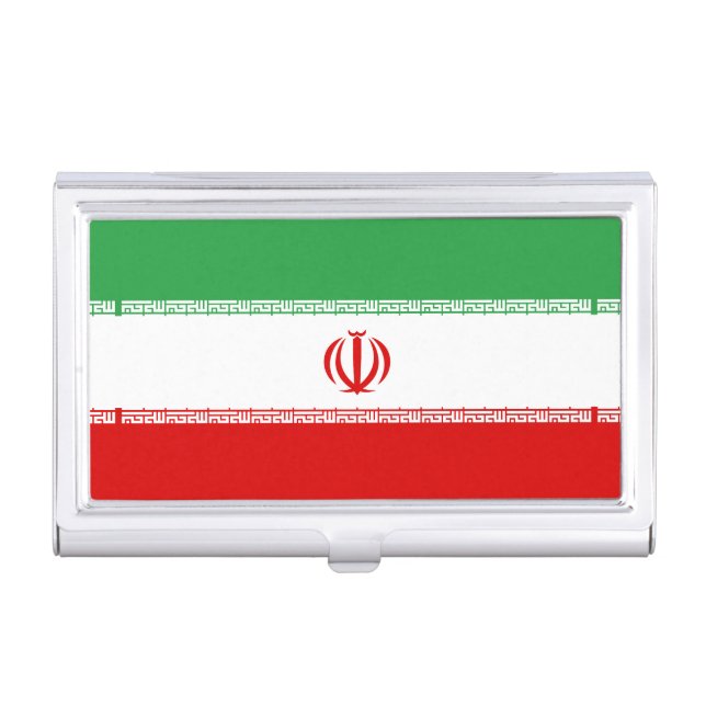 Iran Flag Business Card Case (Front)