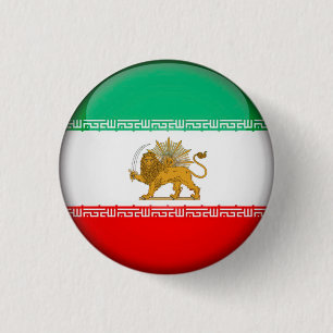 Iran Flag  Button