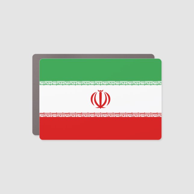 Iran Flag Car Magnet (Front)