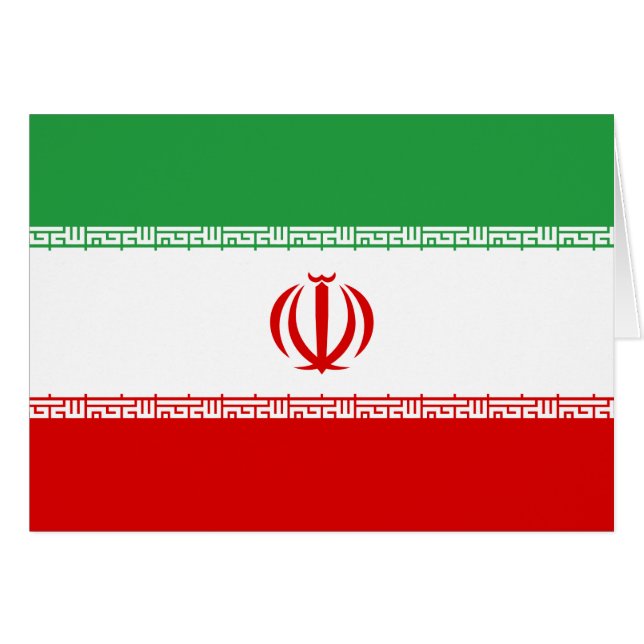Iran Flag Cards (Front Horizontal)