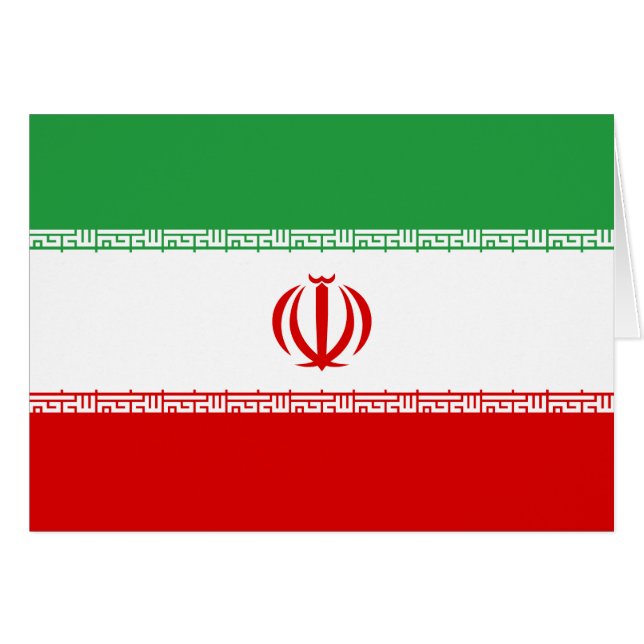 Iran Flag Cards (Front Horizontal)