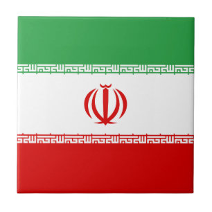 Iran Flag Ceramic Tile
