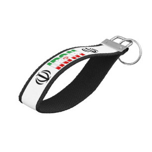 Iran Flag Charming Patriotic Wrist Keychain