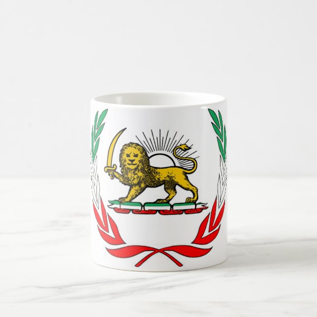 iran flag color morph mug  (Center)