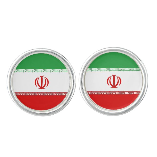 Iran Flag Cufflinks (Front)