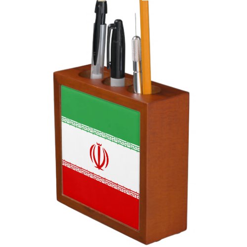 Iran Flag Desk Organizer
