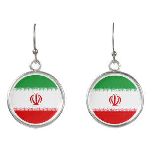 Iran Flag Earrings