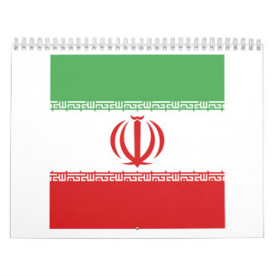 Iran Flag Emblem Calendar