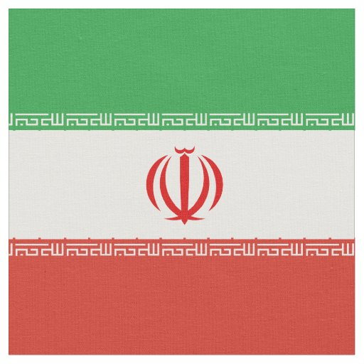 Iran flag fabric
