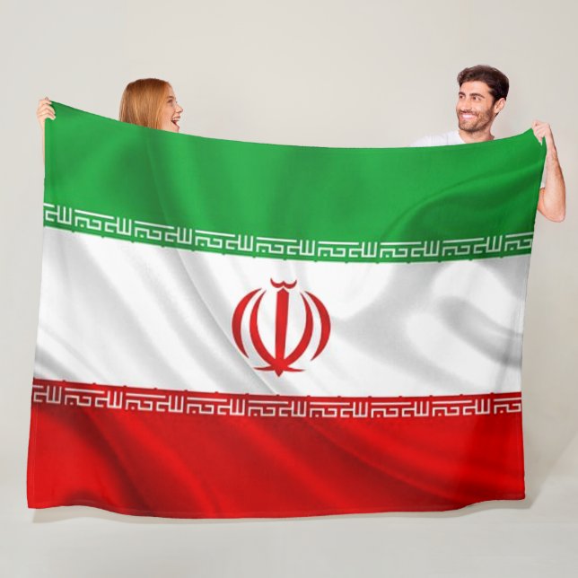 IRAN FLAG FLEECE BLANKET (In Situ)