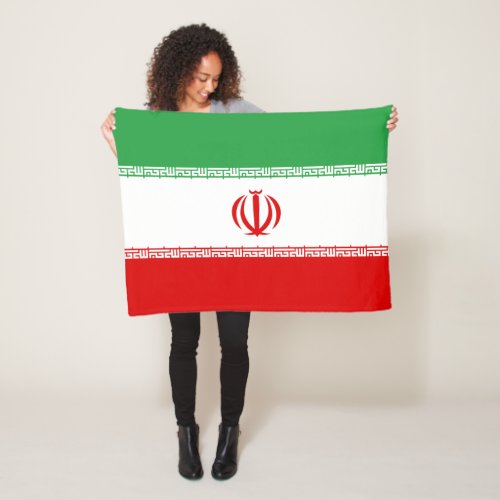 Iran Flag Fleece Blanket