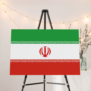 Iran flag foam board