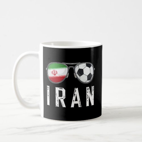 Iran Flag Football Sunglass Iranian Fan Coffee Mug