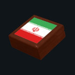 Iran Flag Gift Box<br><div class="desc">Patriotic flag of Iran.</div>