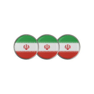 Iran flag golf ball marker