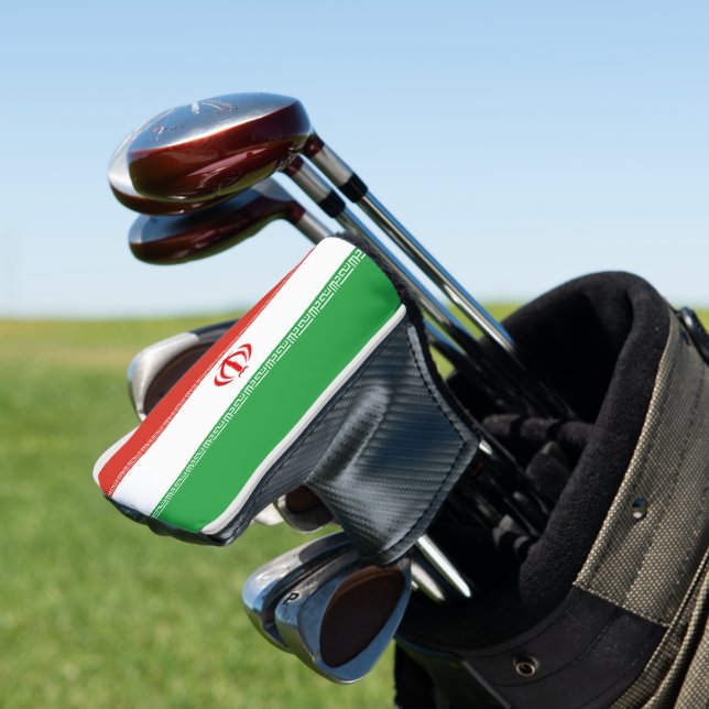 Iran flag golf head cover (In Situ)