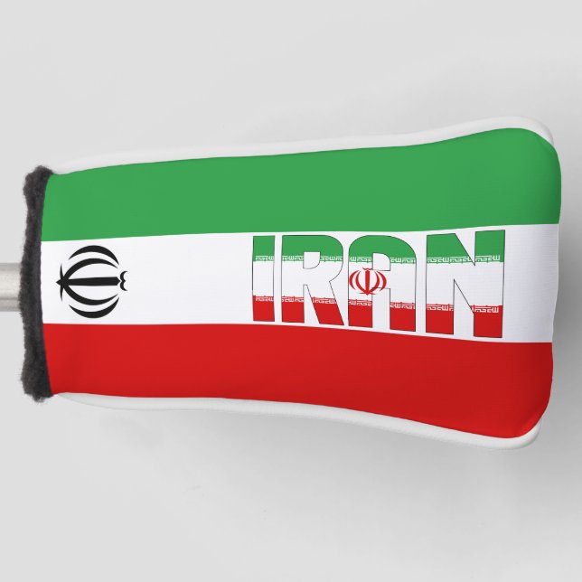 Iran Flag Gorgeous Patriotic Golf Head Cover (Front)