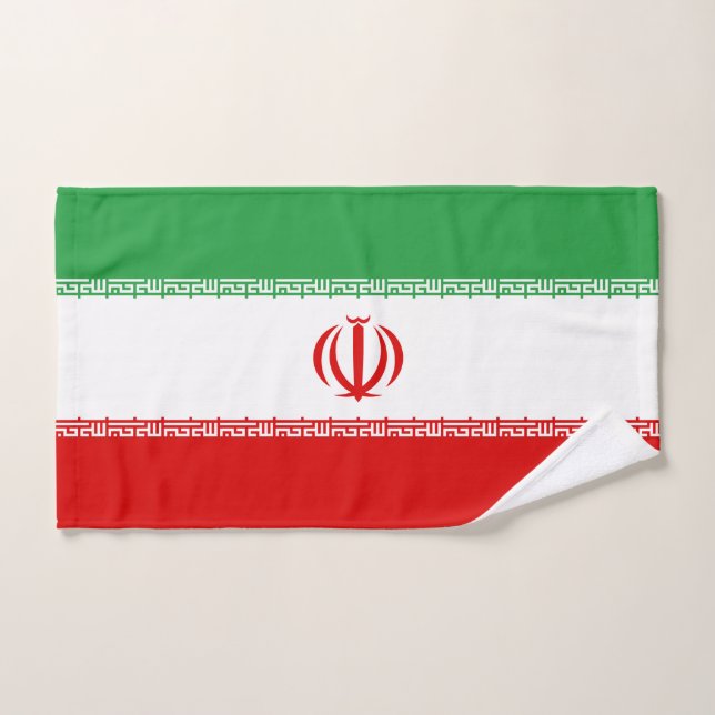 Iran Flag Hand Towel (Hand Towel)