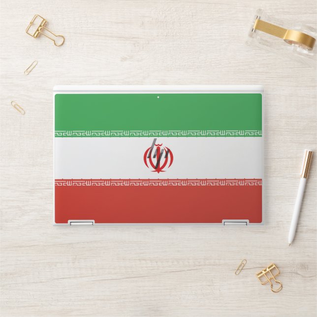 Iran flag HP laptop skin (Desk)