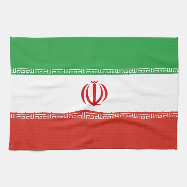 Iran flag kitchen towel (Horizontal)