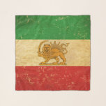 Iran Flag Lion And Sun Shah of Iran Flag Scarf<br><div class="desc">Scarf with the popular former Iranian Lion and Sun emblem flag (Shah of Iran flag) which was in use between 1925-1979 in vintage distressed grunge old style design. This scratched design features the old Iranian flag in retro vintage style. This state flag and ensign of the constitutional monarchy of Iran...</div>