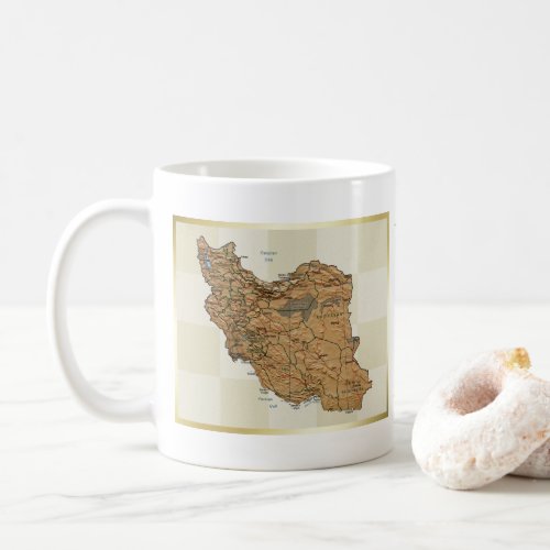 Iran Flag  Map Mug