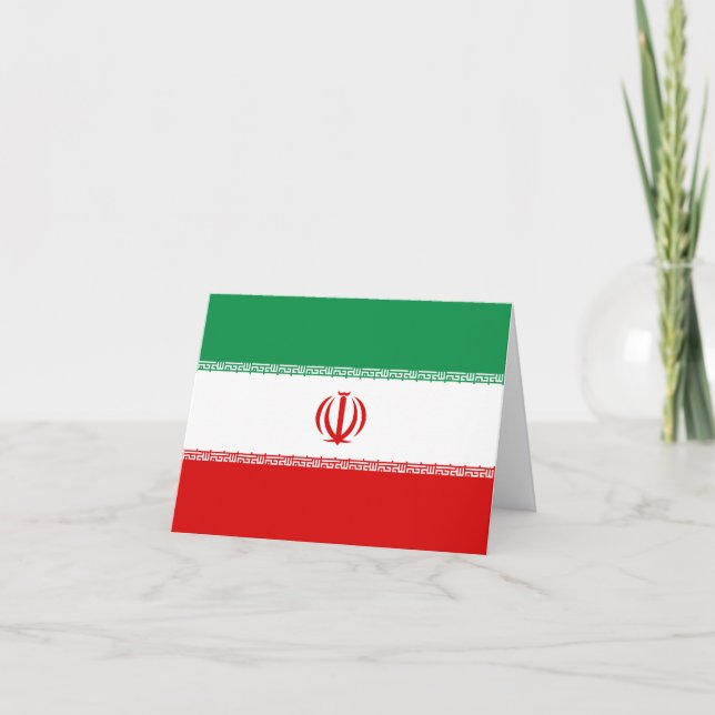 Iran Flag Notecard (Front)