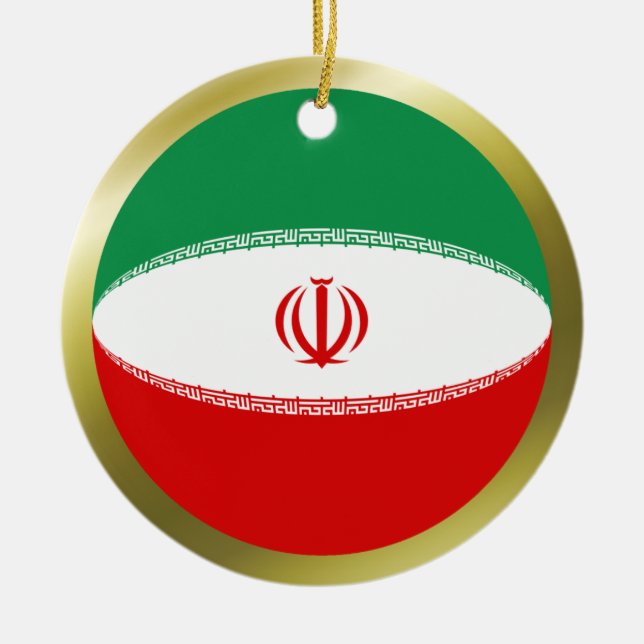 Iran Flag Ornament (Front)