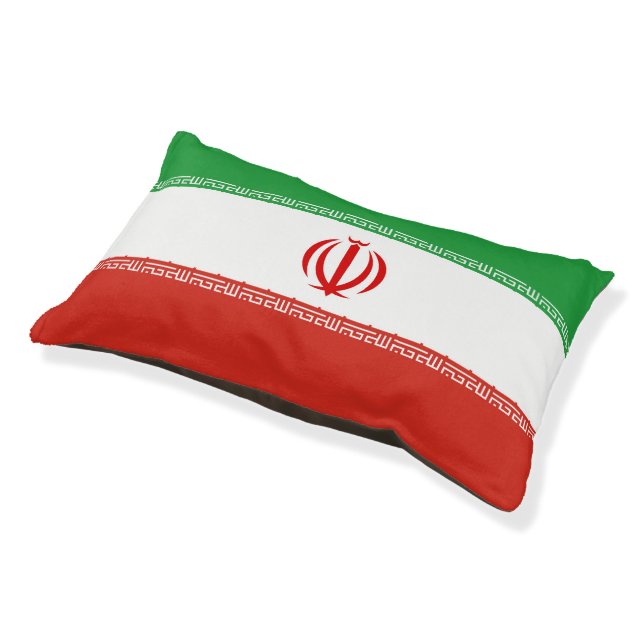 Iran flag pet bed (Angled)