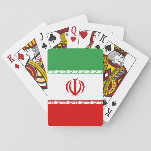 Iran Flag Playing Cards