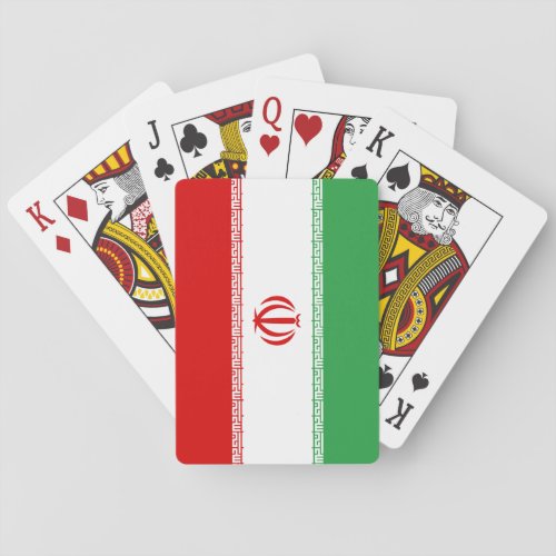 Iran Flag Playing Cards