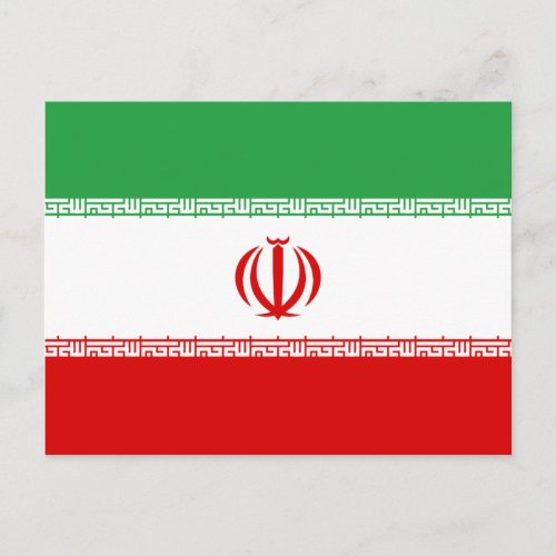 Iran Flag Postcard
