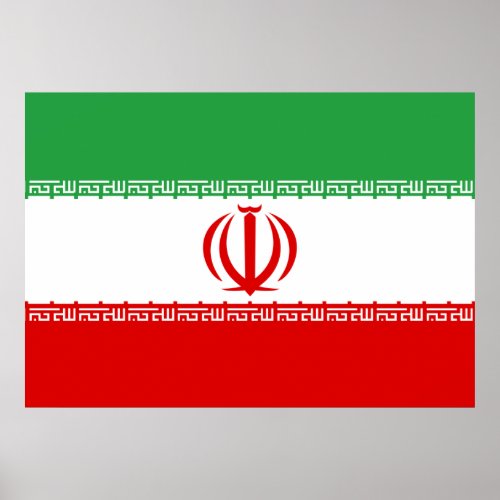 Iran Flag Poster