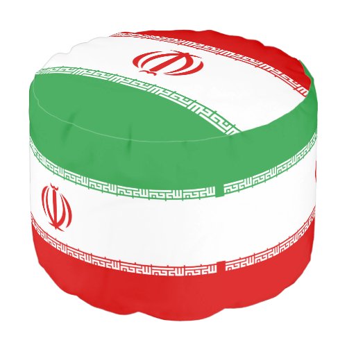 Iran Flag Pouf