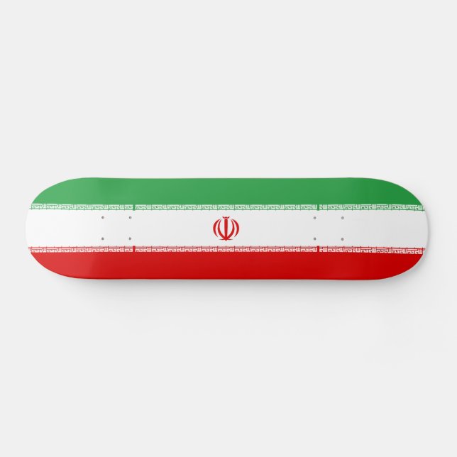 Iran Flag Skateboard (Horz)