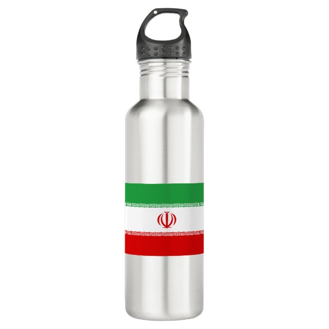 Iran Flag Stainless Steel Water Bottle (Front)