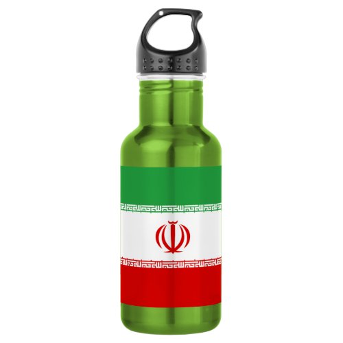 Iran Flag Stainless Steel Water Bottle
