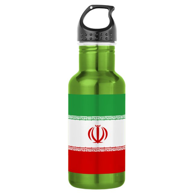 Iran Flag Stainless Steel Water Bottle (Front)