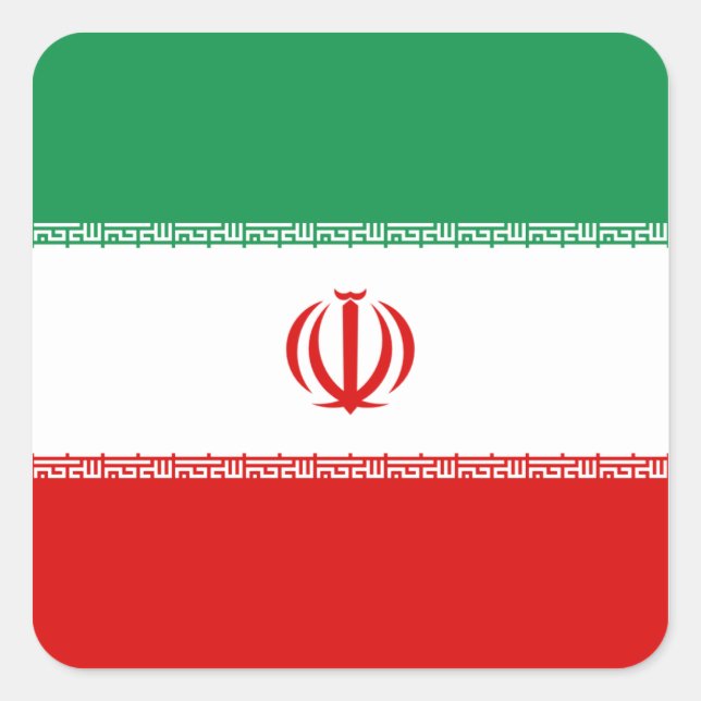Iran Flag Sticker (Front)