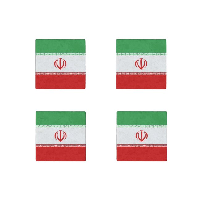 Iran Flag Stone Magnet (Front)