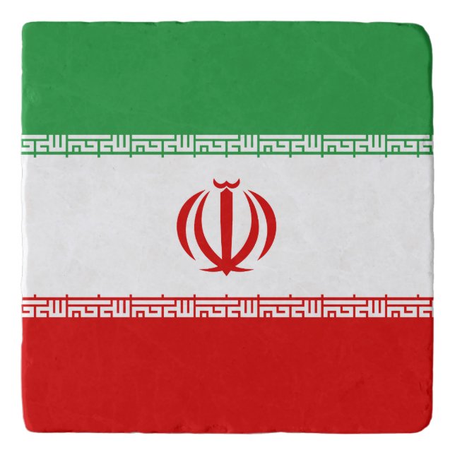 Iran Flag Trivet (Front)