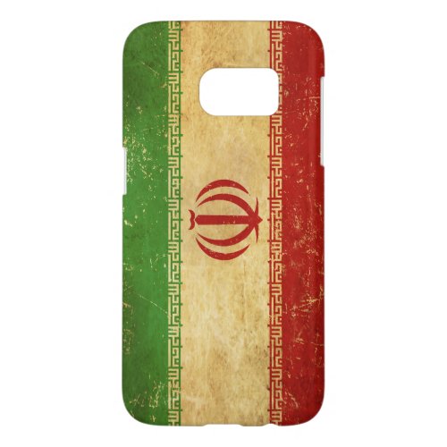 Iran Flag Vintage Design Samsung Galaxy S7 Case