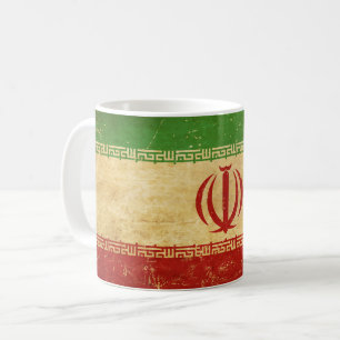 Iran Flag Vintage Design Coffee Mug