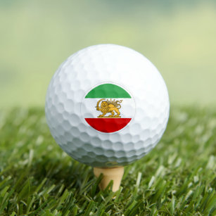 Iran Golf Balls, Persian Flag, Shah of Iran Golf Balls