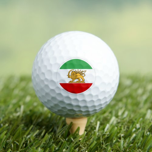 Iran Golf Balls Persian Flag Shah of Iran Golf Balls
