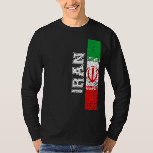 Iran Heritage Pride Country Support Iranian Flag T-Shirt