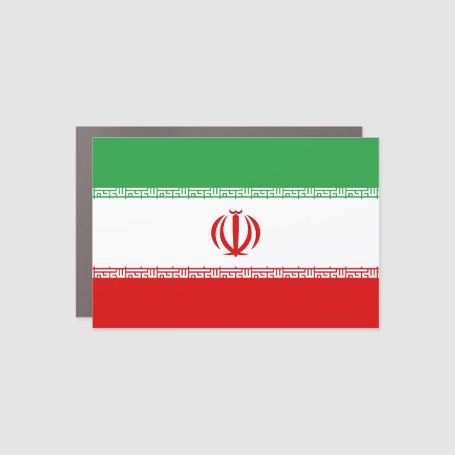 Iran (Iranian) Flag Car Magnet (Front)