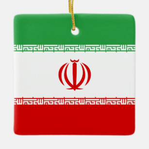 Iran (Iranian) Flag  Ceramic Ornament